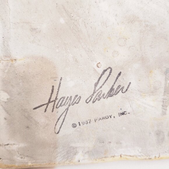 Hayes Parker Fish Stonecast Dimensional Wall Art Hanging Tile 1987 - Picture 5 of 5